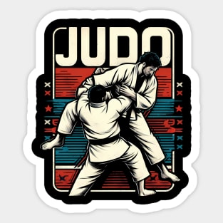 Judo Fighter Sticker